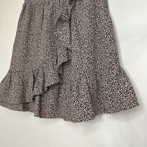 Altar’d State Zadie Leopard Print Skirt With Tie Waist - Picture 3 of 5
